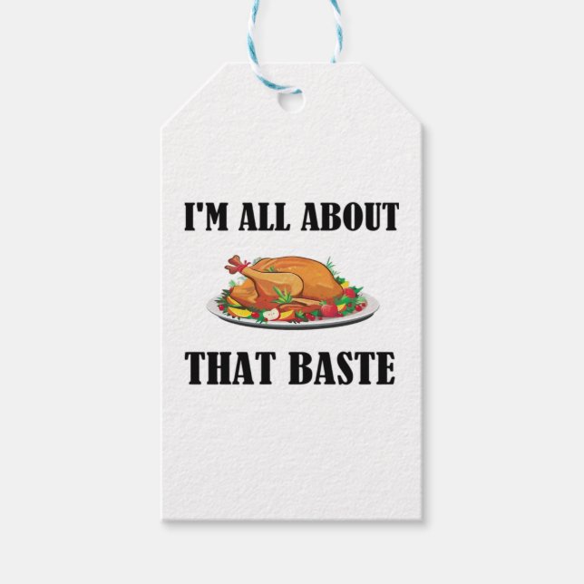Étiquettes-cadeau Tout À Propos De Ce Baste Design Classique (Devant)
