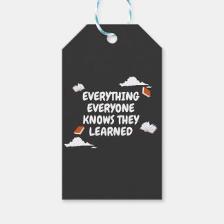 Étiquettes-cadeau Tout Ce Que Vous Connaissez, Vous Avez Appris