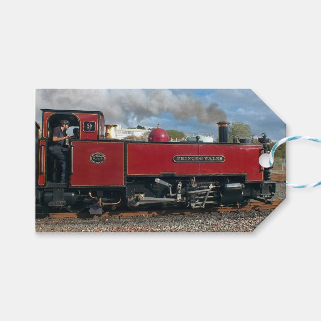 ÉTIQUETTES-CADEAU TRAINS À VAPEUR (Devant (Horizontal))