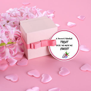 Étiquettes Cadeau Traitement de fraise recouverte de chocolat à l'aq