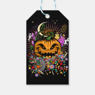Étiquettes-cadeau Traitements d'Halloween