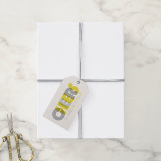 Étiquettes-cadeau Transparent Bold Félicitations Pour Les Fêtes De L