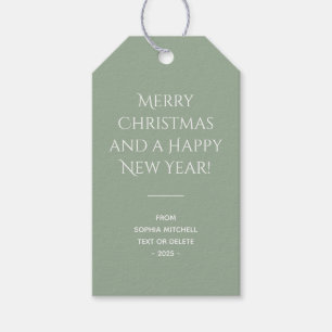 Étiquettes-cadeau Trend Color Soft Sage Noël