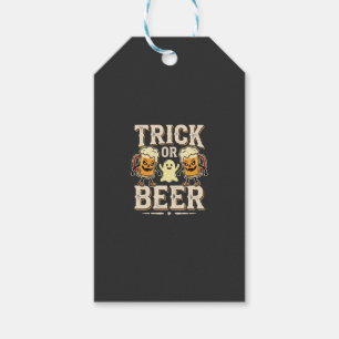 Étiquettes-cadeau Trick or Beer Halloween Beer Design_1