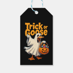Étiquettes-cadeau Trick or Oie Halloween Oie