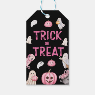 Étiquettes-cadeau Trick Or Three Halloween Ghost 3e Anniversaire