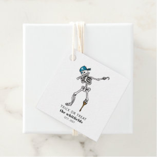 Étiquettes Cadeau Trick or Treat Halloween Pirate qui fait le dab