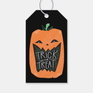 Étiquettes-cadeau Trick ou traiter Citrouille Halloween Fête Favoris