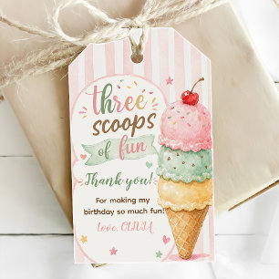 Étiquettes-cadeau Trois Boules De Fun Fête D'anniversaire 3 Ans