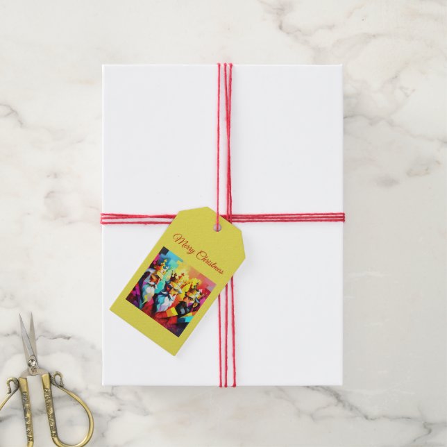 Étiquettes-cadeau Trois Rois (With Twine)
