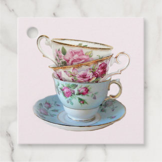 Étiquettes Cadeau Trois Tasses À Thé