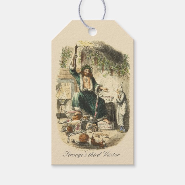 Étiquettes-cadeau Troisième visiteur de Scrooge (Devant)