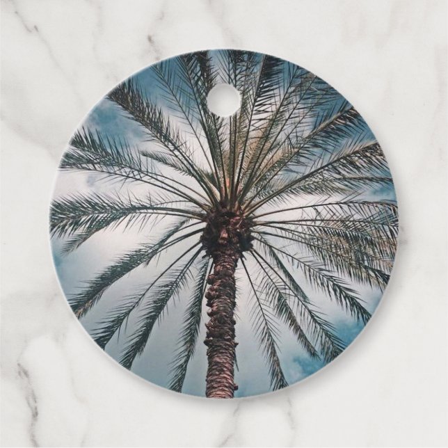 Étiquettes Cadeau Tropical - (Devant)