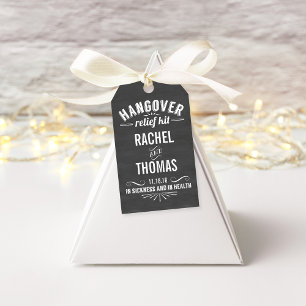 Étiquettes-cadeau Trousse de secours   Chalkboard Wedding Favor