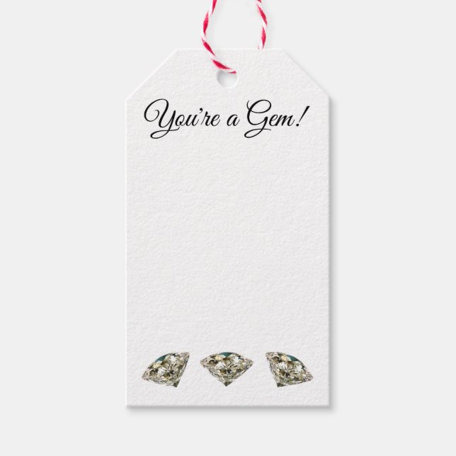 Étiquettes-cadeau "Tu es un Gem !" (Devant)