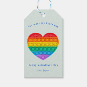 Étiquettes-cadeau Tu Fais Mon Coeur Pop Pop Fidget Valentine