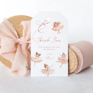 Étiquettes-cadeau Tutu Cute Ballerina Anniversaire
