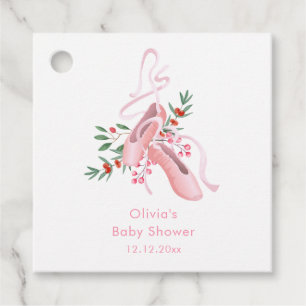 Étiquettes Cadeau Tutu de ballerine rose pour bébé en hiver Froid Sh