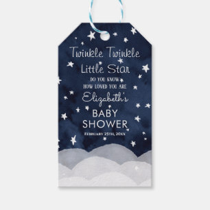 Étiquettes-cadeau Twinkle Little Star Whimsical Baby shower