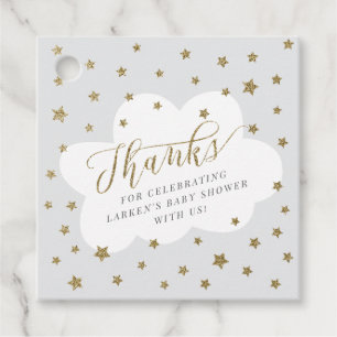 Étiquettes Cadeau Twinkle twinkle little star shower bébé gris