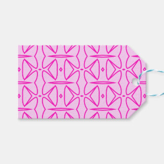 Étiquettes-cadeau Two Toned Pink Pattern Gift Tag