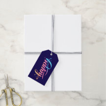Typographie BONHEUR à dégradé pastel vibrant - Mod