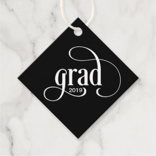 Étiquettes Cadeau Typographie moderne avec année de classe
