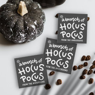 Étiquettes Cadeau Typographie moderne Cute Hocus Pocus Halloween
