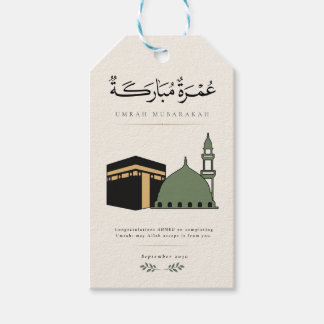 Étiquettes-cadeau Umrah Mubarakah Personnalisé