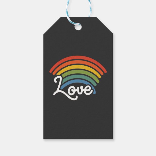Étiquettes-cadeau Un arc-en-ciel d'amour (Devant)