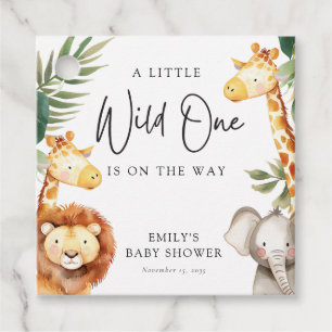 Étiquettes Cadeau Un Baby shower Safari Un Peu Sauvage