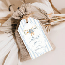 Un bébé garçon mignon Vêtements Baby Shower Merci