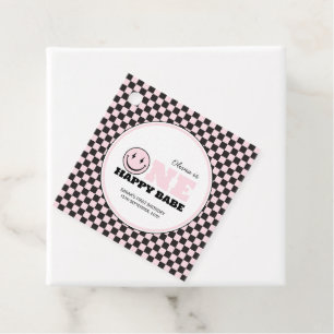 Étiquettes Cadeau Un bon bébé filles rose 1er anniversaire