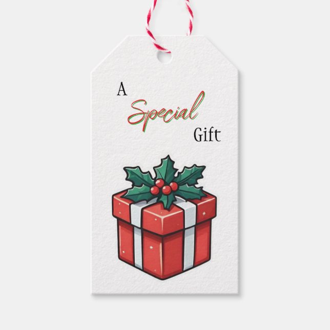 Étiquettes-cadeau Un cadeau spécial - De/vers (Devant)
