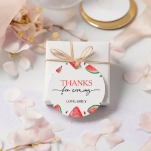 Étiquettes Cadeau Un Dans Un Melon Anniversaire Merci De Pastèque