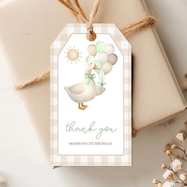 Étiquettes-cadeau UN Fou Goose, Ballons (Créateur téléchargé)