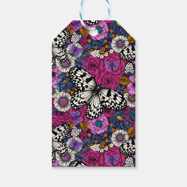 Étiquettes-cadeau Un jardin coloré II (Devant)