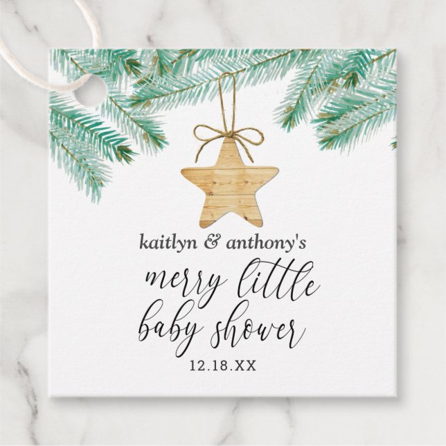 Étiquettes Cadeau Un joli petit Baby shower (Devant)