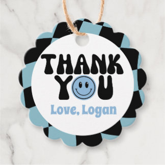 Étiquettes Cadeau Un joyeux Merci de garçon de race