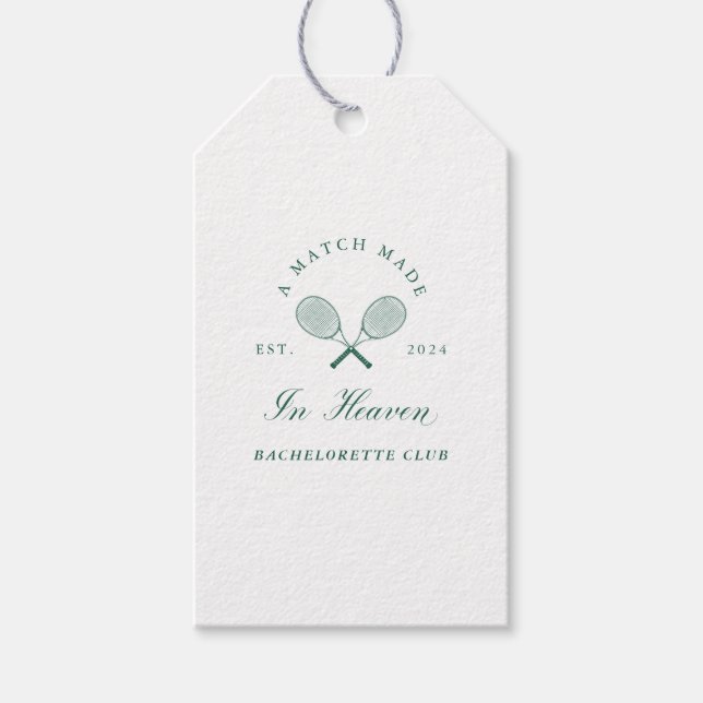 Étiquettes-cadeau Un match fait dans la Bachelorette du Ciel (Devant)