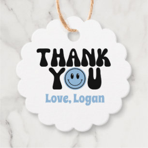 Étiquettes Cadeau  Un mec heureux garçon remerciements faveurs 