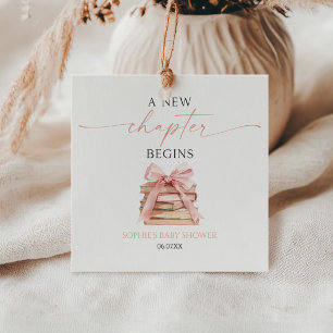 Étiquettes Cadeau Un nouveau chapitre commence le Baby shower de liv