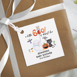 Étiquettes Cadeau Un petit Baby shower Boo Halloween