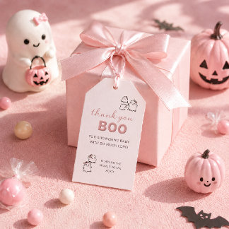 Étiquettes-cadeau Un petit Boo Mignon Pastel Halloween