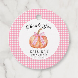 Étiquettes Cadeau Un petit Citrouille est en route Baby shower
