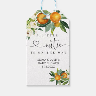 Étiquettes-cadeau Un Petit Cutie Est En Chemin Balise Cadeau