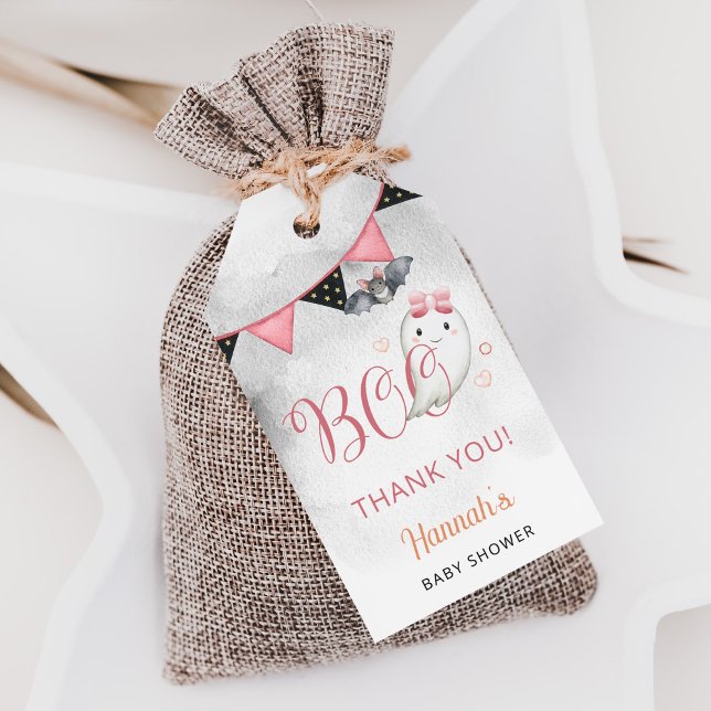 Étiquettes-cadeau Un petit garçon est presque dû fille Baby shower F (Créateur téléchargé)