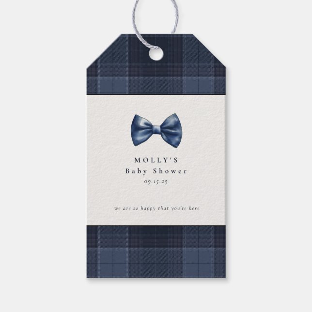 Étiquettes-cadeau Un petit homme est en chemin Baby shower (Devant)