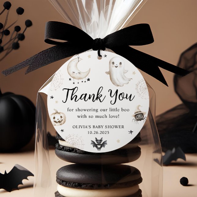 Étiquettes Cadeau Un petit livre est presque dû Baby shower d'Hallow (Créateur téléchargé)
