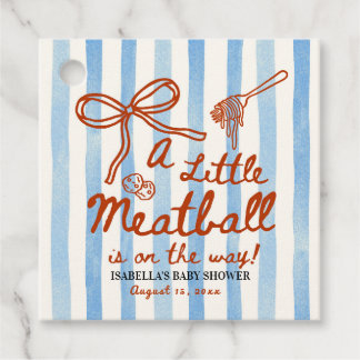 Étiquettes Cadeau Un petit Meatball est en route Cadeau 